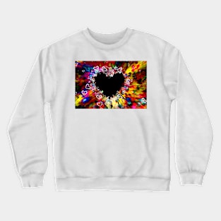 Multiple hearts in overall colourful heart design Crewneck Sweatshirt